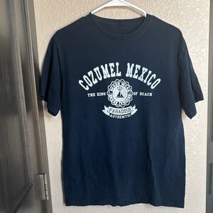 Cozumel Mexico Navy Graphic Tee